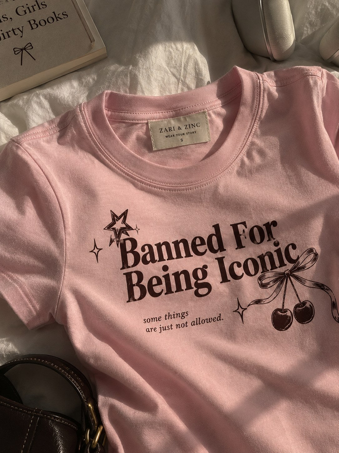 Banned for being iconic tee closeup