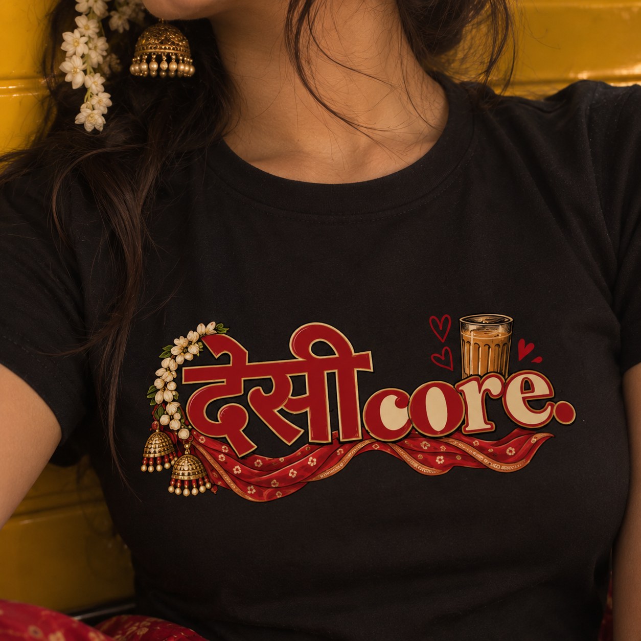 Desi core tee closeup